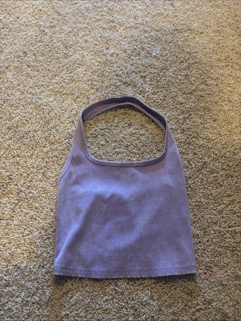 Lilac Ribbed Tank-Style Women's Bag